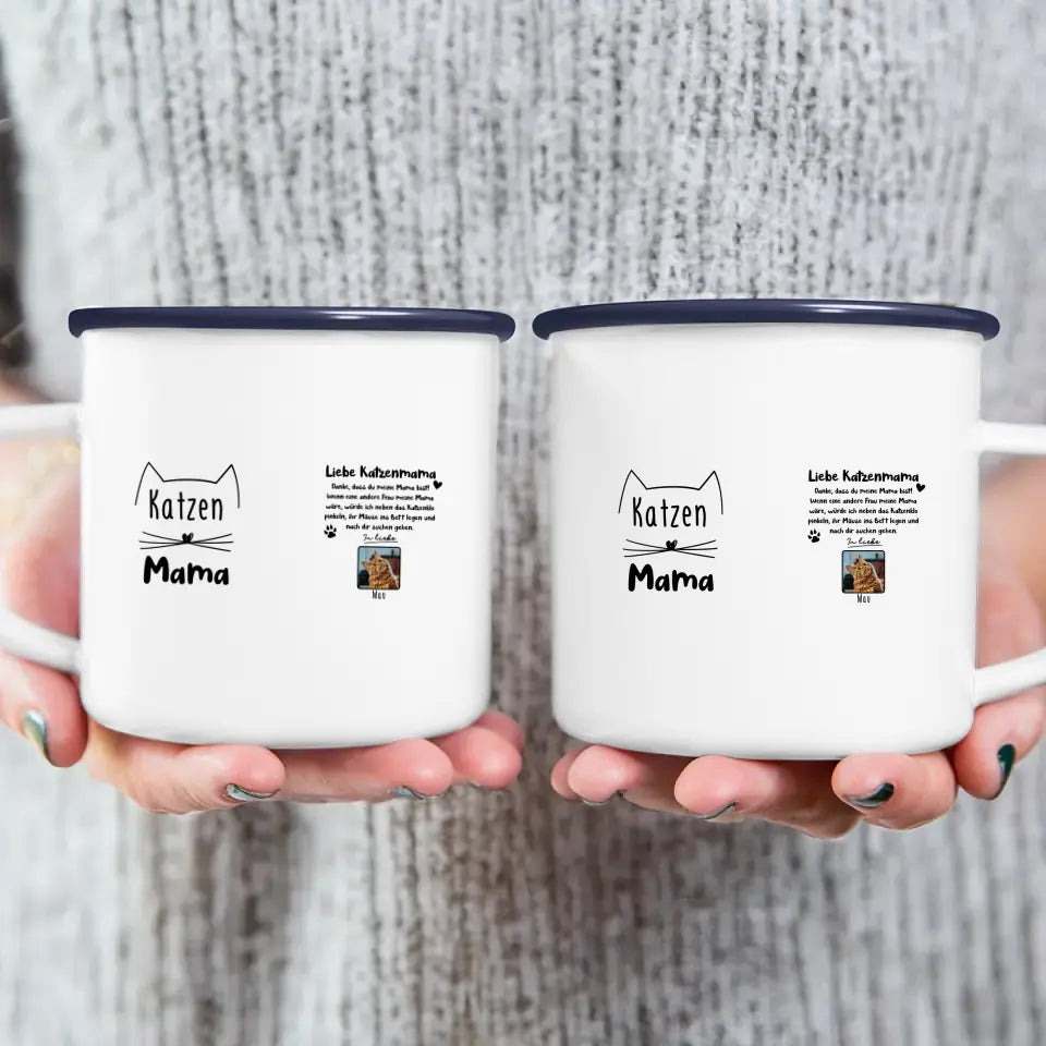 Personalisierte Tasse - Katzenmama/Katzenpapa (1-6 Katzen)