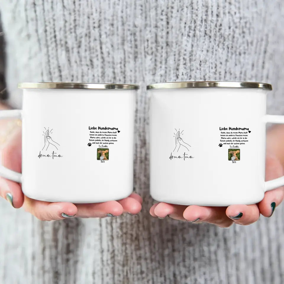Personalisierte Tasse - Hundemama/Hundepapa (1-6 Hunde)