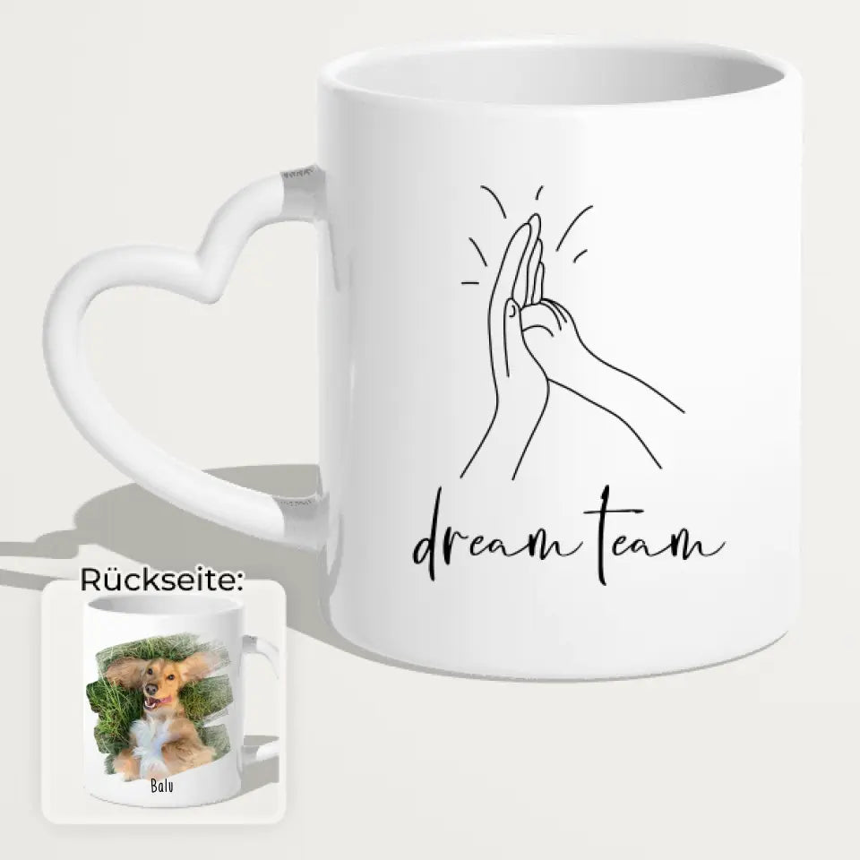 Personalisierte Tasse - Eigenes Hundebild + Name