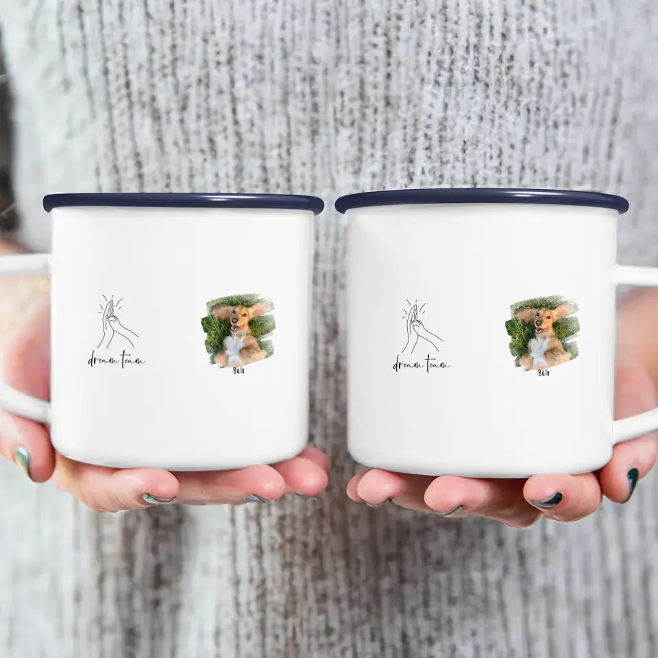 Personalisierte Tasse - Eigenes Hundebild + Name