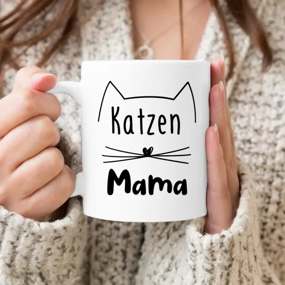 Personalisierte Tasse - Eigenes Katzenbild + Name