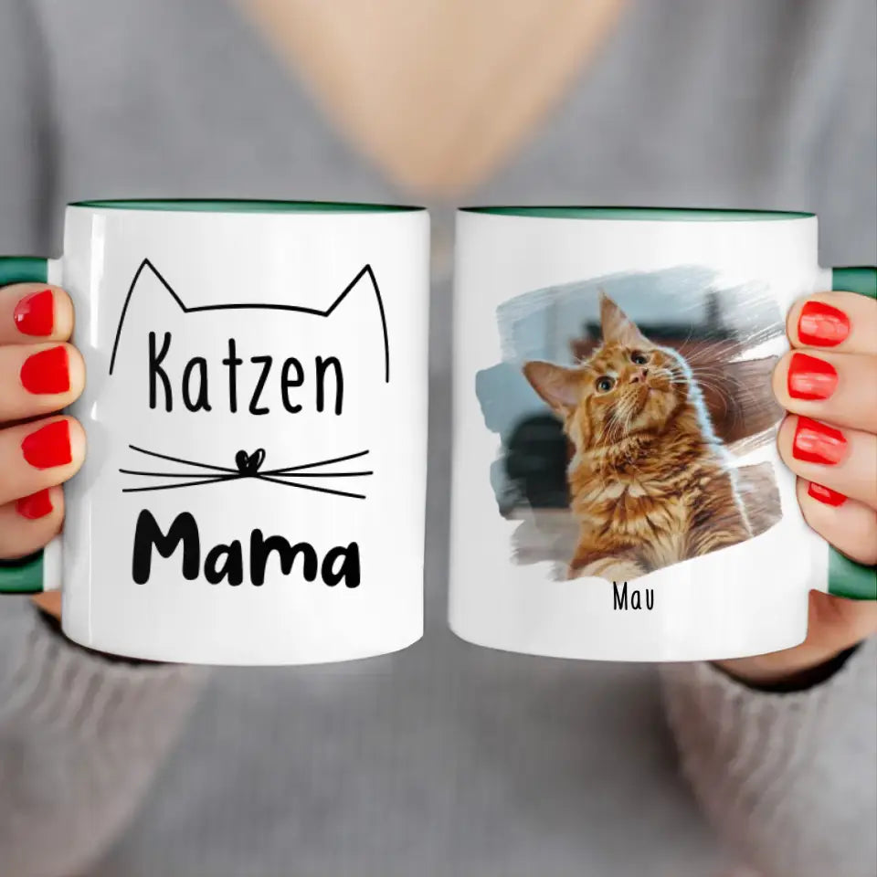 Personalisierte Tasse - Eigenes Katzenbild + Name