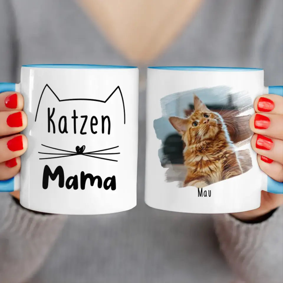 Personalisierte Tasse - Eigenes Katzenbild + Name