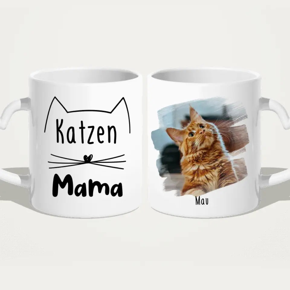 Personalisierte Tasse - Eigenes Katzenbild + Name