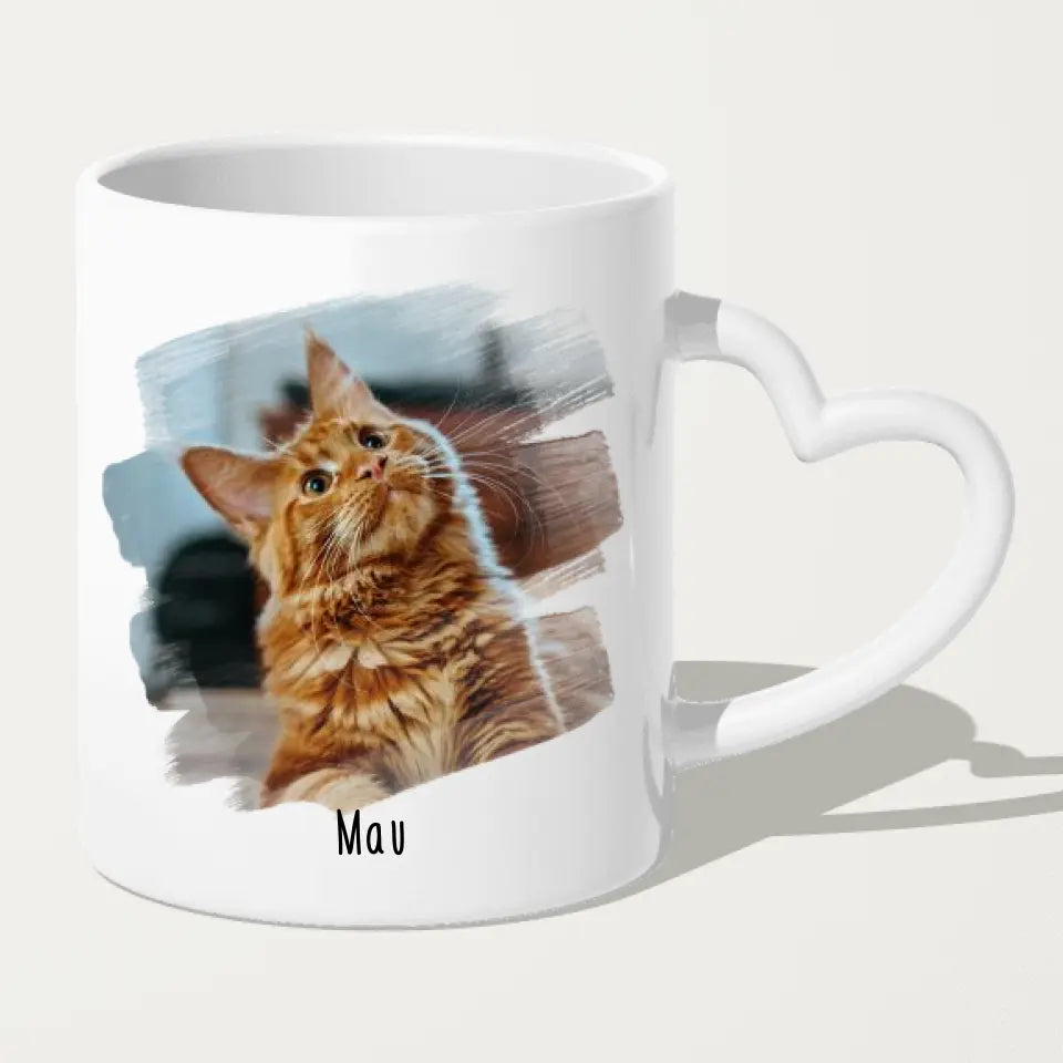 Personalisierte Tasse - Eigenes Katzenbild + Name