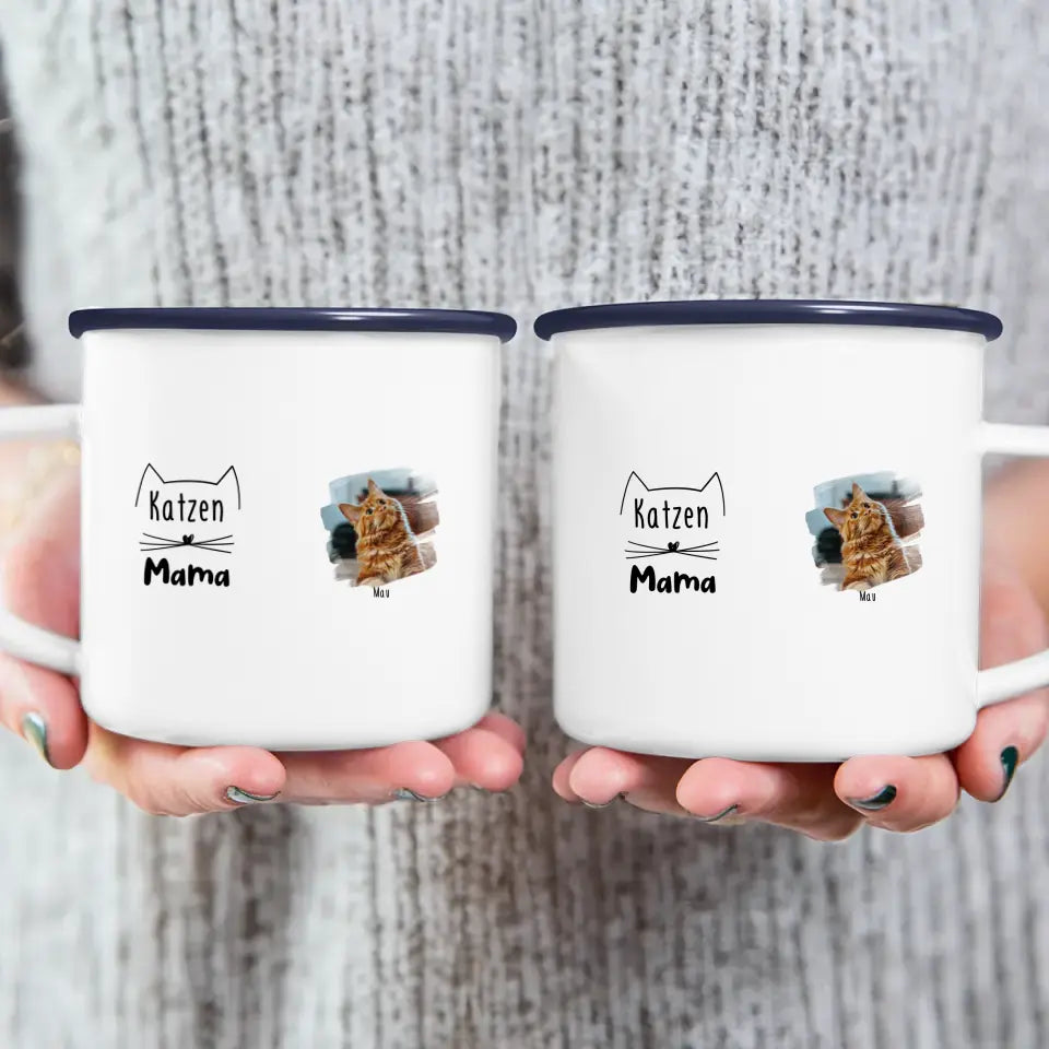 Personalisierte Tasse - Eigenes Katzenbild + Name